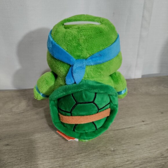 Teenage Mutant Ninja Turtle Leonardo  7” Plush Piggy‎ Bank. - Picture 4 of 7